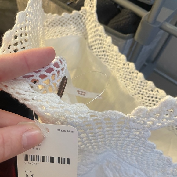 Free People Ivory Crochet Strap Camisole - Picture 3 of 3